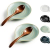 image:imageEfar Spoon Rest Ceramic Spoon Holder for Stove Top HeatResistant  5 Inch Utensils Rest for Coffee Bar amp Kitchen Counter Decor Fits Ladles amp Spatulas Dishwasher Safe Celadon GreenGreen