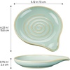 image:imageEfar Spoon Rest Ceramic Spoon Holder for Stove Top HeatResistant  5 Inch Utensils Rest for Coffee Bar amp Kitchen Counter Decor Fits Ladles amp Spatulas Dishwasher Safe Celadon GreenGreen