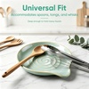 image:imageEfar Spoon Rest Ceramic Spoon Holder for Stove Top HeatResistant  5 Inch Utensils Rest for Coffee Bar amp Kitchen Counter Decor Fits Ladles amp Spatulas Dishwasher Safe Celadon GreenGreen