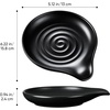 image:imageEfar Spoon Rest Ceramic Spoon Holder for Stove Top HeatResistant  5 Inch Utensils Rest for Coffee Bar amp Kitchen Counter Decor Fits Ladles amp Spatulas Dishwasher Safe Celadon GreenBlack