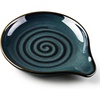 image:imageEfar Spoon Rest Ceramic Spoon Holder for Stove Top HeatResistant  5 Inch Utensils Rest for Coffee Bar amp Kitchen Counter Decor Fits Ladles amp Spatulas Dishwasher Safe Celadon GreenBlue