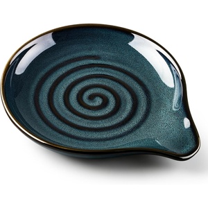 image:imageEfar Spoon Rest Ceramic Spoon Holder for Stove Top HeatResistant  5 Inch Utensils Rest for Coffee Bar amp Kitchen Counter Decor Fits Ladles amp Spatulas Dishwasher Safe Celadon GreenBlue