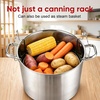 image:imageEfar 114 Stainless Steel Canning Rack Jar Rack for Water Bath Canner  Fits Pots 124 Dia amp Up Holds 7 Pint or 6 Quart Jars Jar Lifter with Foldable Handles Reinforced Frame Dishwasher SafeCanning Rack