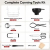 image:imageEfar 114 Stainless Steel Canning Rack Jar Rack for Water Bath Canner  Fits Pots 124 Dia amp Up Holds 7 Pint or 6 Quart Jars Jar Lifter with Foldable Handles Reinforced Frame Dishwasher SafeCanning Rack with Tools Kit