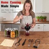 image:imageEfar 114 Stainless Steel Canning Rack Jar Rack for Water Bath Canner  Fits Pots 124 Dia amp Up Holds 7 Pint or 6 Quart Jars Jar Lifter with Foldable Handles Reinforced Frame Dishwasher SafeCanning Rack with Tools Kit