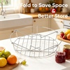 image:imageEfar 114 Stainless Steel Canning Rack Jar Rack for Water Bath Canner  Fits Pots 124 Dia amp Up Holds 7 Pint or 6 Quart Jars Jar Lifter with Foldable Handles Reinforced Frame Dishwasher SafeCanning Rack