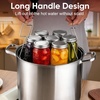 image:imageEfar 114 Stainless Steel Canning Rack Jar Rack for Water Bath Canner  Fits Pots 124 Dia amp Up Holds 7 Pint or 6 Quart Jars Jar Lifter with Foldable Handles Reinforced Frame Dishwasher SafeCanning Rack