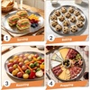 image:imageEfar 12 Stainless Steel Pizza Pan for Oven Pizza Baking Tray Set of 2  Metal Pizza Plate Heavyduty Round Baking Sheet Healthy amp Nontoxic Rustresistant amp Dishwasher Safe2
