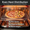 image:imageEfar 12 Stainless Steel Pizza Pan for Oven Pizza Baking Tray Set of 2  Metal Pizza Plate Heavyduty Round Baking Sheet Healthy amp Nontoxic Rustresistant amp Dishwasher Safe1