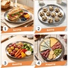 image:imageEfar 12 Stainless Steel Pizza Pan for Oven Pizza Baking Tray Set of 2  Metal Pizza Plate Heavyduty Round Baking Sheet Healthy amp Nontoxic Rustresistant amp Dishwasher Safe1
