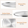 image:imageEfar 135 Stainless Steel Pizza Pan for Oven Pizza Baking Tray Plate  Metal Pizza Plate Heavyduty Round Baking Sheet Healthy amp Nontoxic Rustresistant amp Dishwasher Safe1