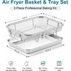 image:imageEfar Air Fryer Basket for Oven Large Air Fryer Basket amp Tray 18 x 13  Stainless Steel Crisper Tray amp Baking Pan for Oven Cooking Broiling Grilling Heavy Duty amp Dishwasher Safe105 x 83