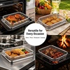 image:imageEfar Air Fryer Basket for Oven Large Air Fryer Basket amp Tray 18 x 13  Stainless Steel Crisper Tray amp Baking Pan for Oven Cooking Broiling Grilling Heavy Duty amp Dishwasher Safe94 x 73