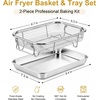 image:imageEfar Air Fryer Basket for Oven Large Air Fryer Basket amp Tray 18 x 13  Stainless Steel Crisper Tray amp Baking Pan for Oven Cooking Broiling Grilling Heavy Duty amp Dishwasher Safe94 x 73
