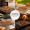 image:imageEfar Air Fryer Basket for Oven Large Air Fryer Basket amp Tray 18 x 13  Stainless Steel Crisper Tray amp Baking Pan for Oven Cooking Broiling Grilling Heavy Duty amp Dishwasher Safe177 x 13