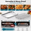 image:imageEfar Air Fryer Basket for Oven Large Air Fryer Basket amp Tray 18 x 13  Stainless Steel Crisper Tray amp Baking Pan for Oven Cooking Broiling Grilling Heavy Duty amp Dishwasher Safe177 x 13