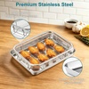image:imageEfar Air Fryer Basket for Oven Large Air Fryer Basket amp Tray 18 x 13  Stainless Steel Crisper Tray amp Baking Pan for Oven Cooking Broiling Grilling Heavy Duty amp Dishwasher Safe105 x 83