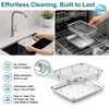 image:imageEfar Air Fryer Basket for Oven Large Air Fryer Basket amp Tray 18 x 13  Stainless Steel Crisper Tray amp Baking Pan for Oven Cooking Broiling Grilling Heavy Duty amp Dishwasher Safe105 x 83