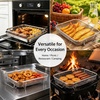 image:imageEfar Air Fryer Basket for Oven Large Air Fryer Basket amp Tray 18 x 13  Stainless Steel Crisper Tray amp Baking Pan for Oven Cooking Broiling Grilling Heavy Duty amp Dishwasher Safe105 x 83