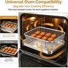 image:imageEfar Air Fryer Basket for Oven Large Air Fryer Basket amp Tray 18 x 13  Stainless Steel Crisper Tray amp Baking Pan for Oven Cooking Broiling Grilling Heavy Duty amp Dishwasher Safe94 x 73