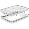 image:imageEfar Air Fryer Basket for Oven Large Air Fryer Basket amp Tray 18 x 13  Stainless Steel Crisper Tray amp Baking Pan for Oven Cooking Broiling Grilling Heavy Duty amp Dishwasher Safe177 x 13
